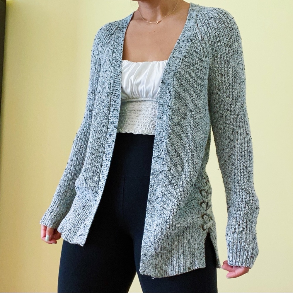 Grey Knit Cardigan